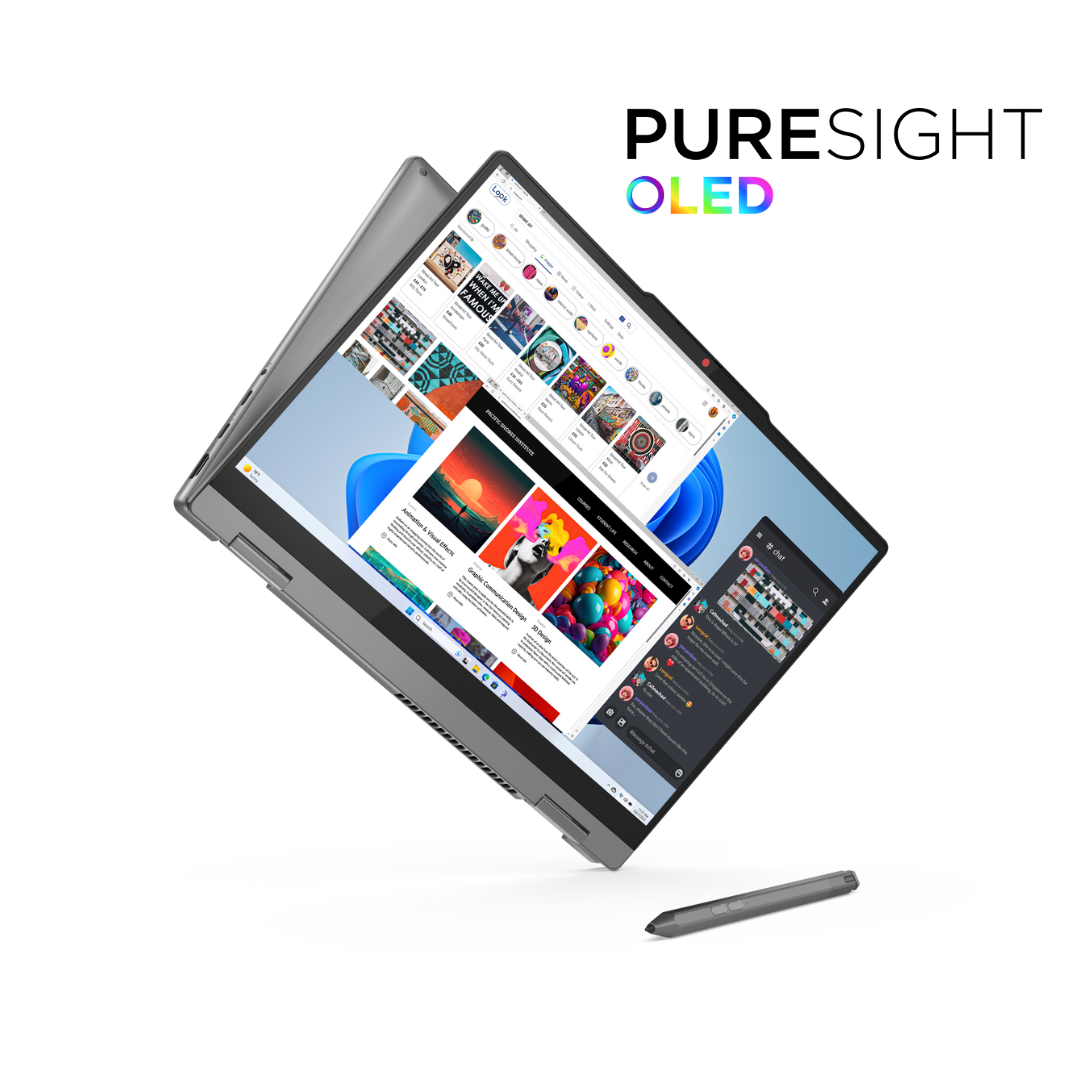 Lenovo IdeaPad 5 2-in-1 14IRH9 (41PS), Intel Core i7-13620H, RAM 16GB, SSD 512GB, Intel® UHD Graphics, 14.0 Inch WUXGA OLED Touch, Luna Gery