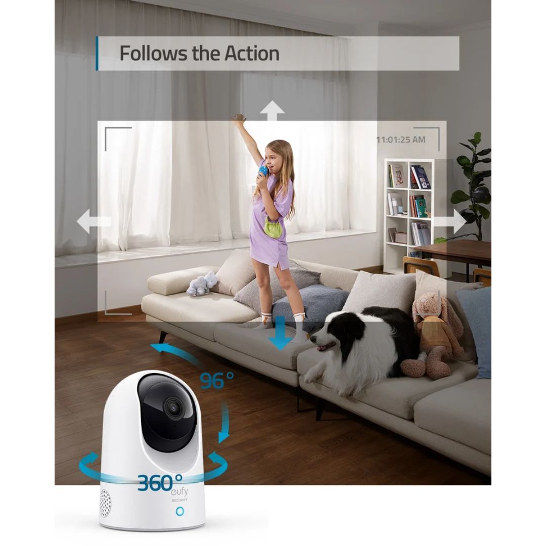 eufy Indoor Cam E220 - 2K Security Camera with Wi-Fi