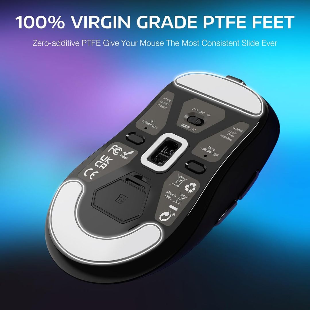 ATTACK SHARK X3 Wireless Gaming Mouse - Black