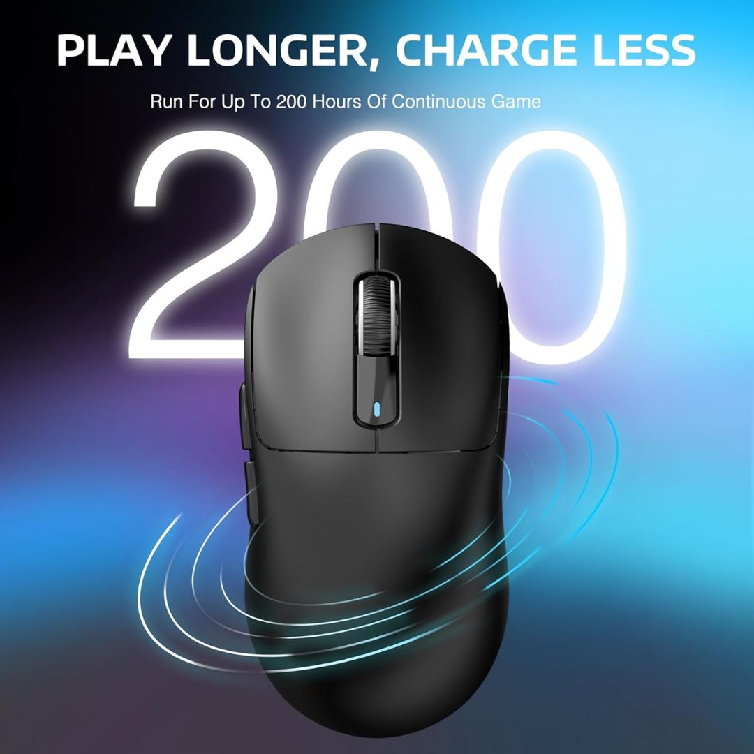 ATTACK SHARK X3 Wireless Gaming Mouse - Black