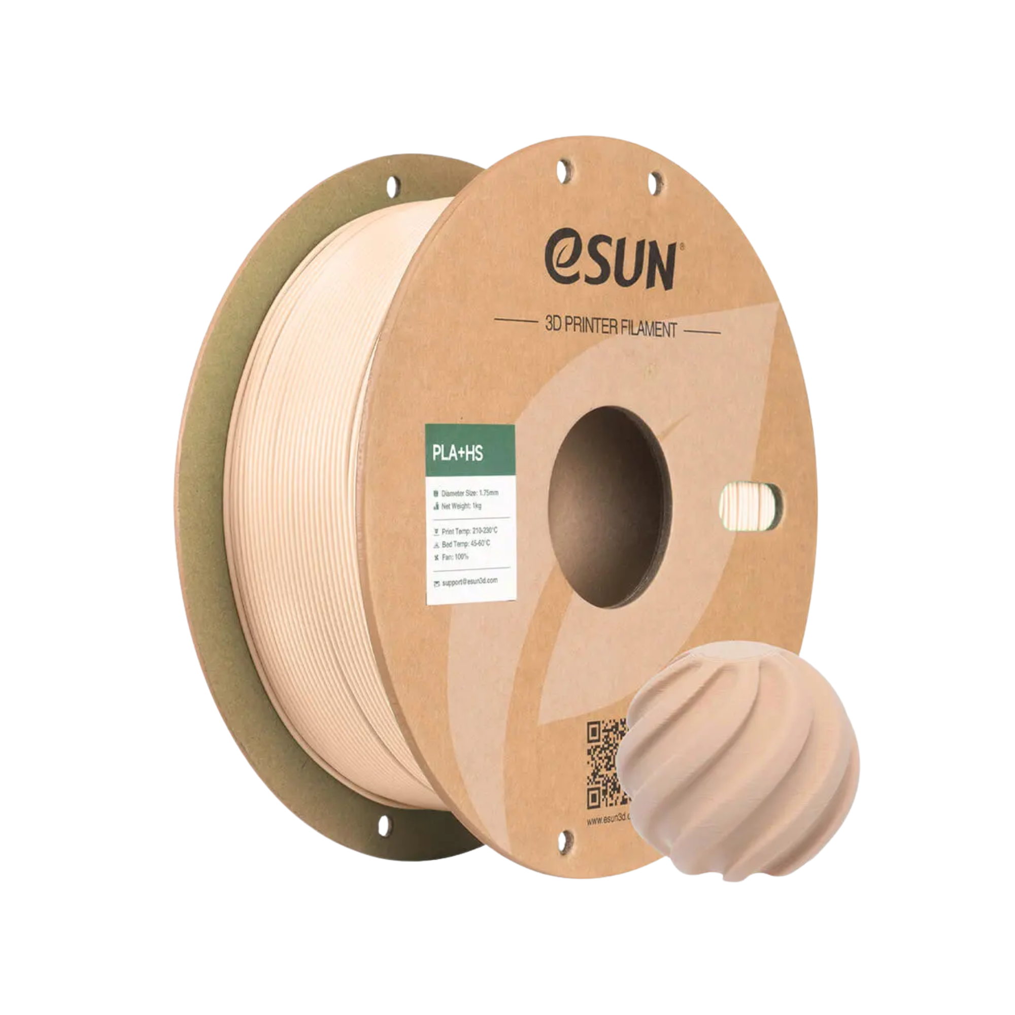 Esun PLA+HS 3D Printing Filament 1KG - Beige