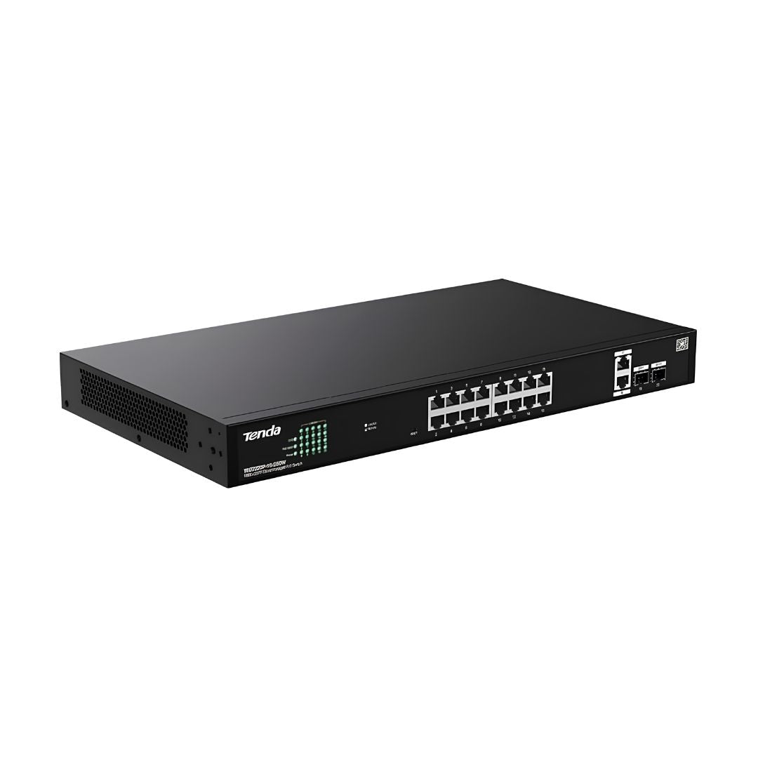 Tenda TEG1128P 26-Port Gigabit PoE + 2-Port SFP 250W - Ethernet Network Switch