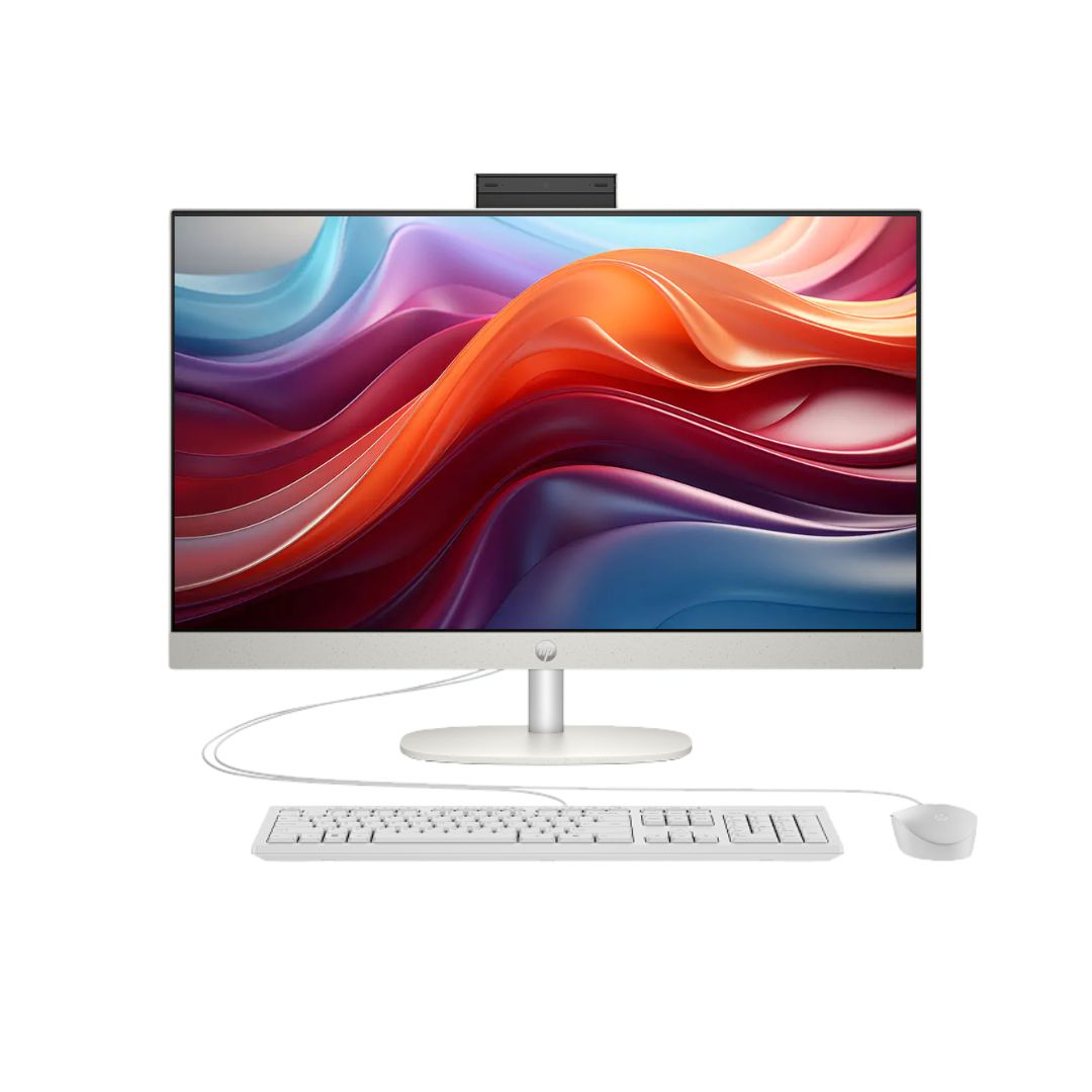 All In One HP 27-CR0156NH, Intel Core i7-1355U, RAM 8GB, SSD 512GB, Intel Iris Xe Graphics, 27 FHD, White