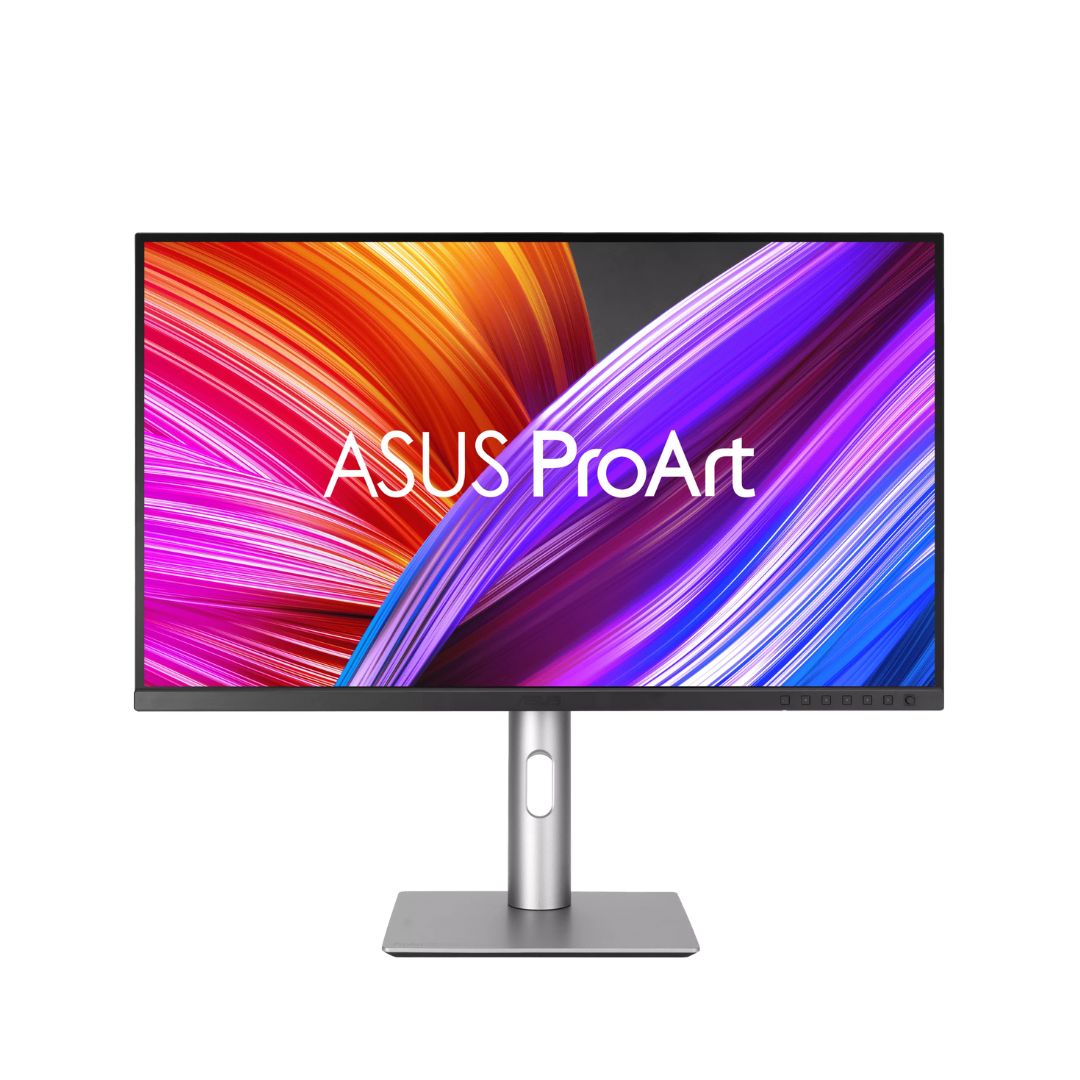 شاشة ASUS ProArt PA329CRV مقاس 32 بوصة بدقة 4K (3840x2160) ومعدل تحديث 60 هرتز وزمن استجابة 5 مللي ثانية، بتقنية IPS، وتغطية 100% من نطاق ألوان sRGB.