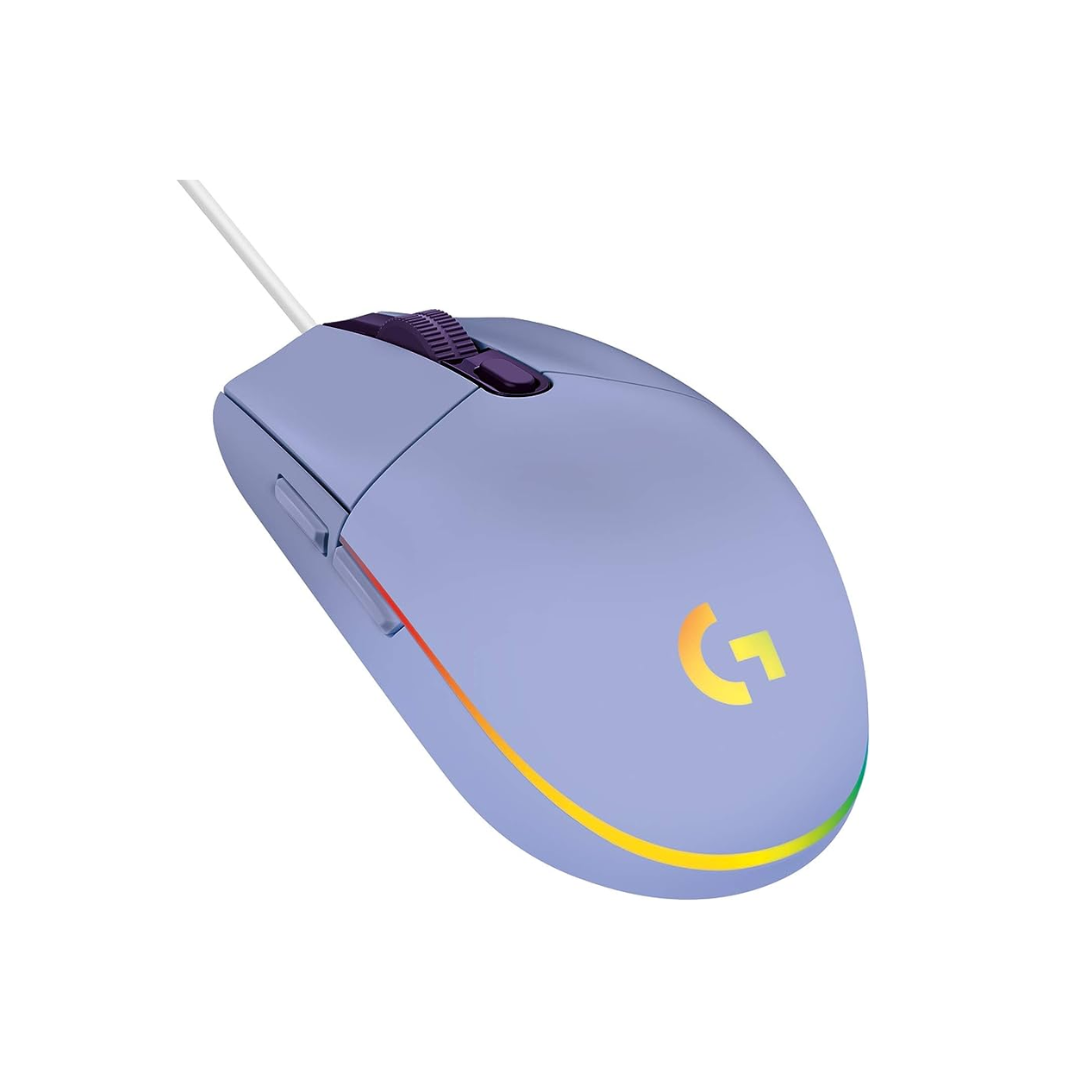 ماوس الألعاب السلكي Logitech G203 باللون البنفسجي