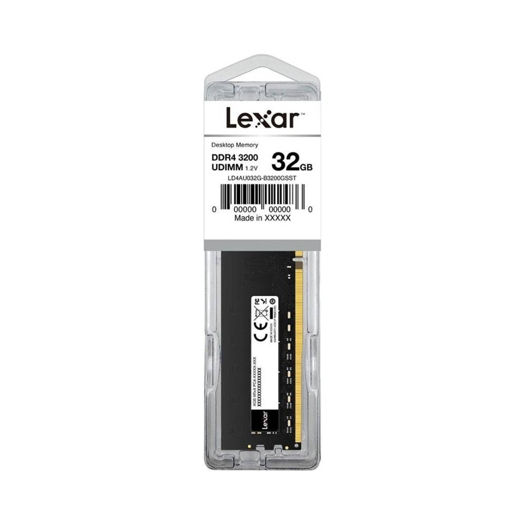 Lexar 32GB (32x1) 3200 DDR4 Desktop - Black