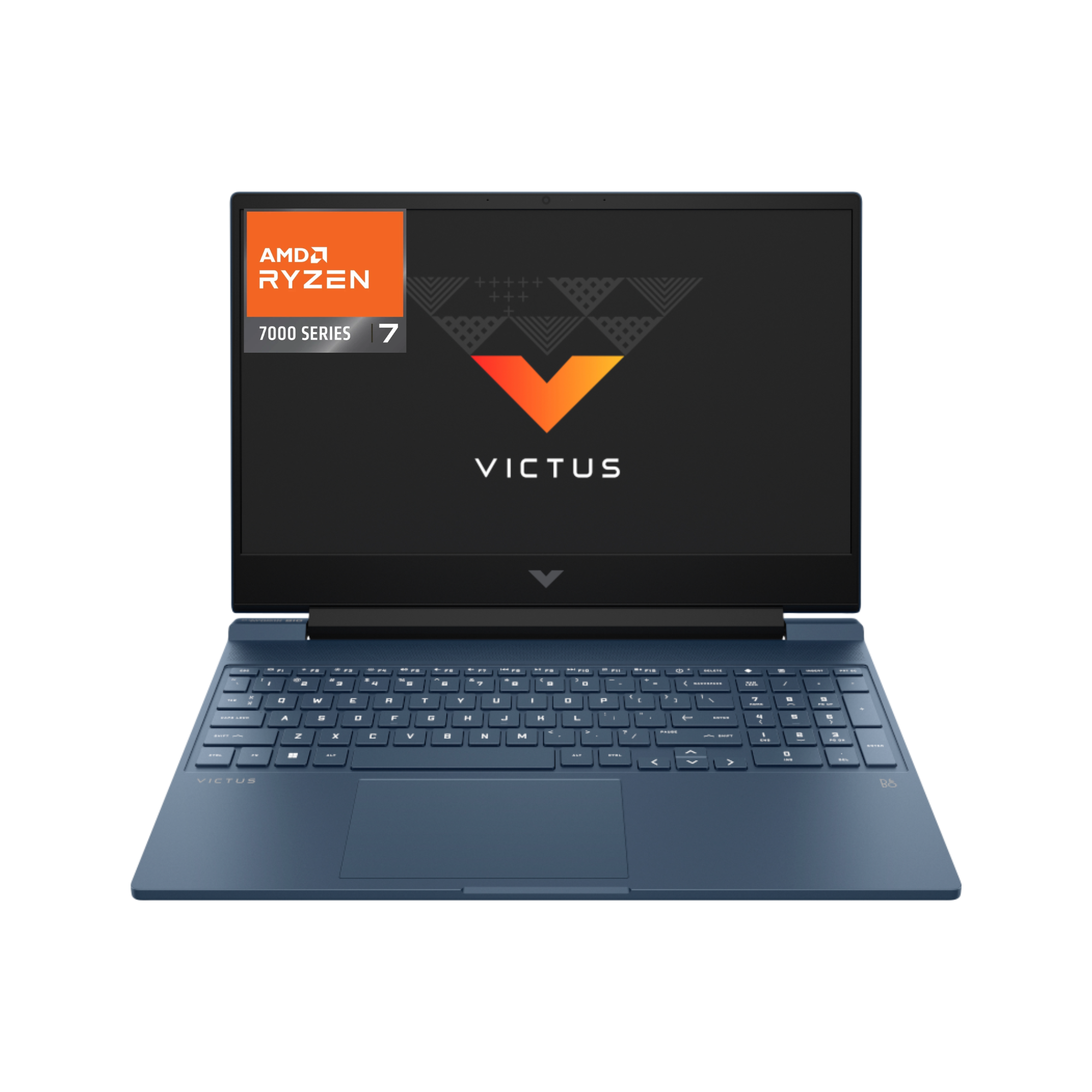 HP Victus 15-FB3022NE, معالج AMD Ryzen 7-7445HS, ذاكرة وصول عشوائي (RAM) سعة 16 جيجابايت, قرص صلب ذو حالة صلبة (SSD) سعة 512 جيجابايت, بطاقة رسومات NVIDIA RTX 4050 بسعة 6 جيجابايت, شاشة 15.6 بوصة عالية الدقة بالكامل (FHD) بتردد 144 هرتز, أزرق