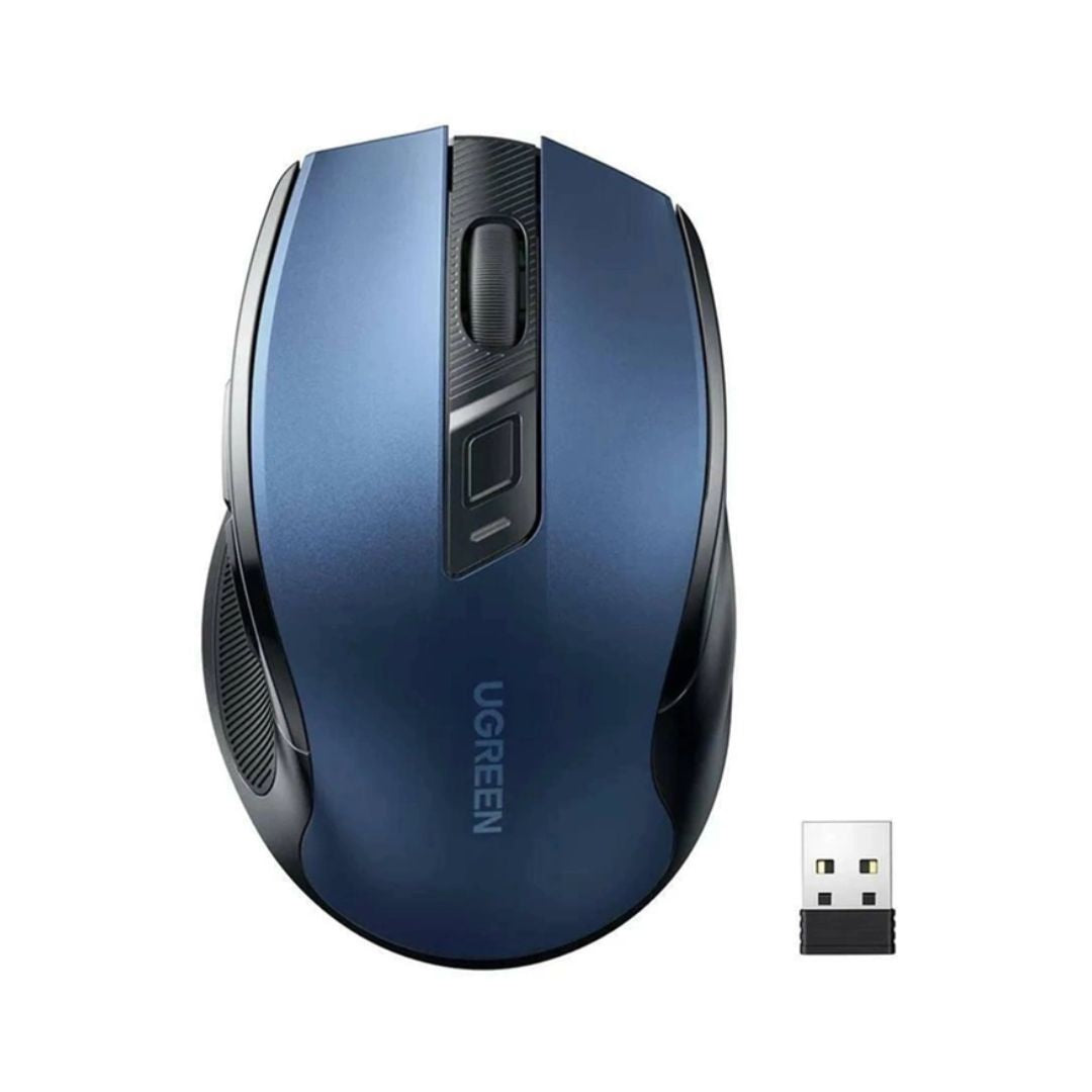 UGREEN MU006 USB Optical Wireless Mouse - Blue