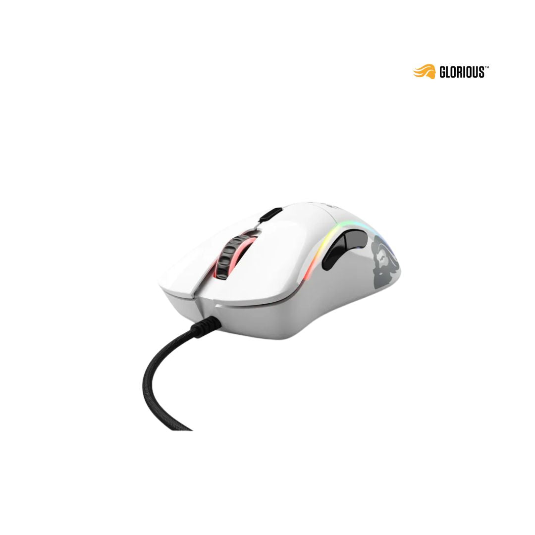 Glorious Gaming Model D Wired Gaming Mouse - Glossy White