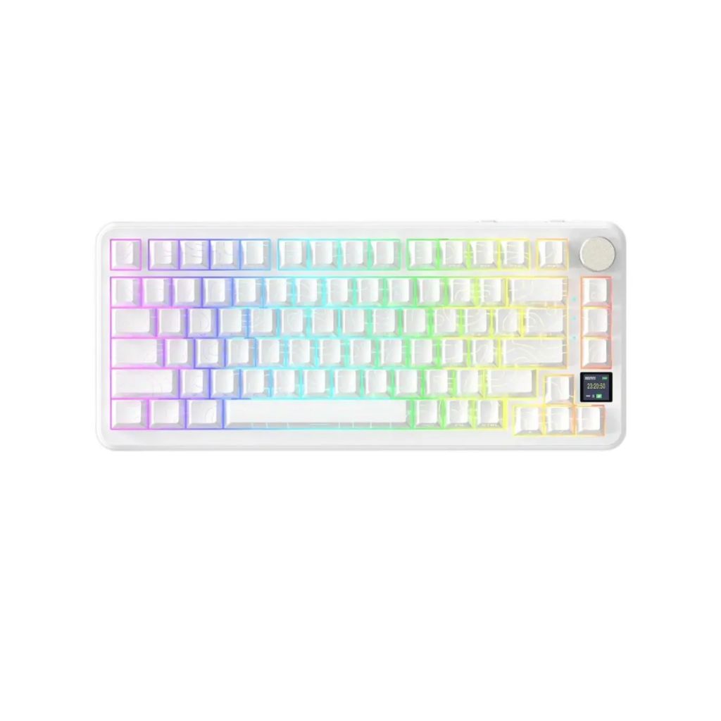 ATTACK SHARK X85 Pro Wireless Mechanical Keyboard - White Contours
