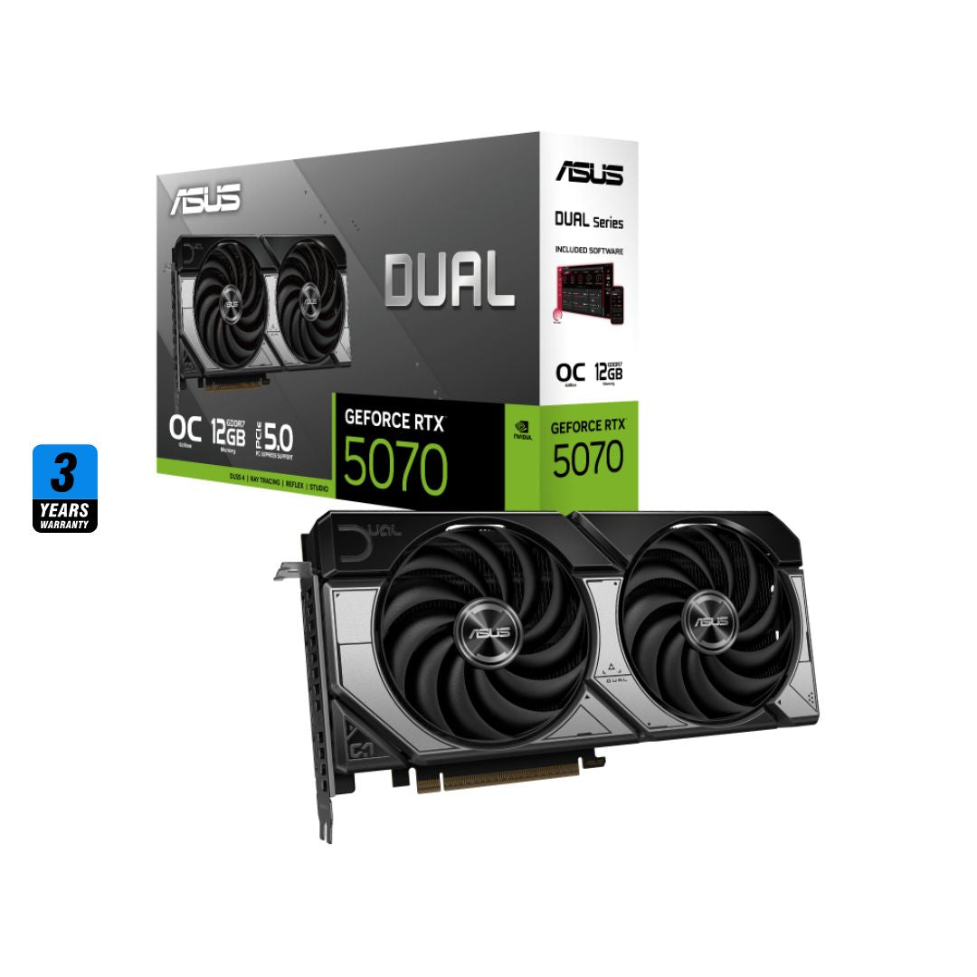ASUS Dual GeForce RTX™ 5070 12GB GDDR7 OC Edition