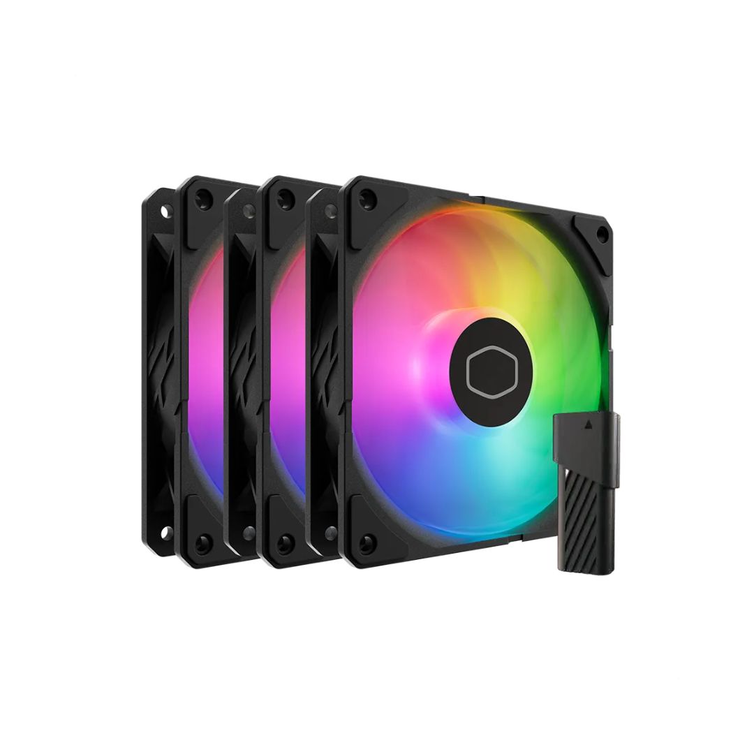 طقم مراوح Cooler Master SickleFlow Edge 120 ARGB ثلاثي القطع