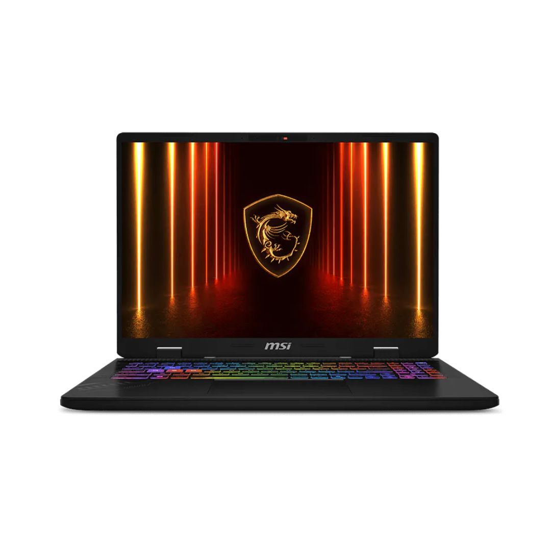 MSI Crosshair 16HX AI D2XWFKG-235XAE - معالج Intel Core Ultra 7-255HX، وذاكرة وصول عشوائي 16 جيجابايت، وذاكرة تخزين 512 جيجابايت، وبطاقة رسومات RTX 5060 8 جيجابايت، وشاشة 16 بوصة QHD+ IPS 240 هرتز، لون أسود
