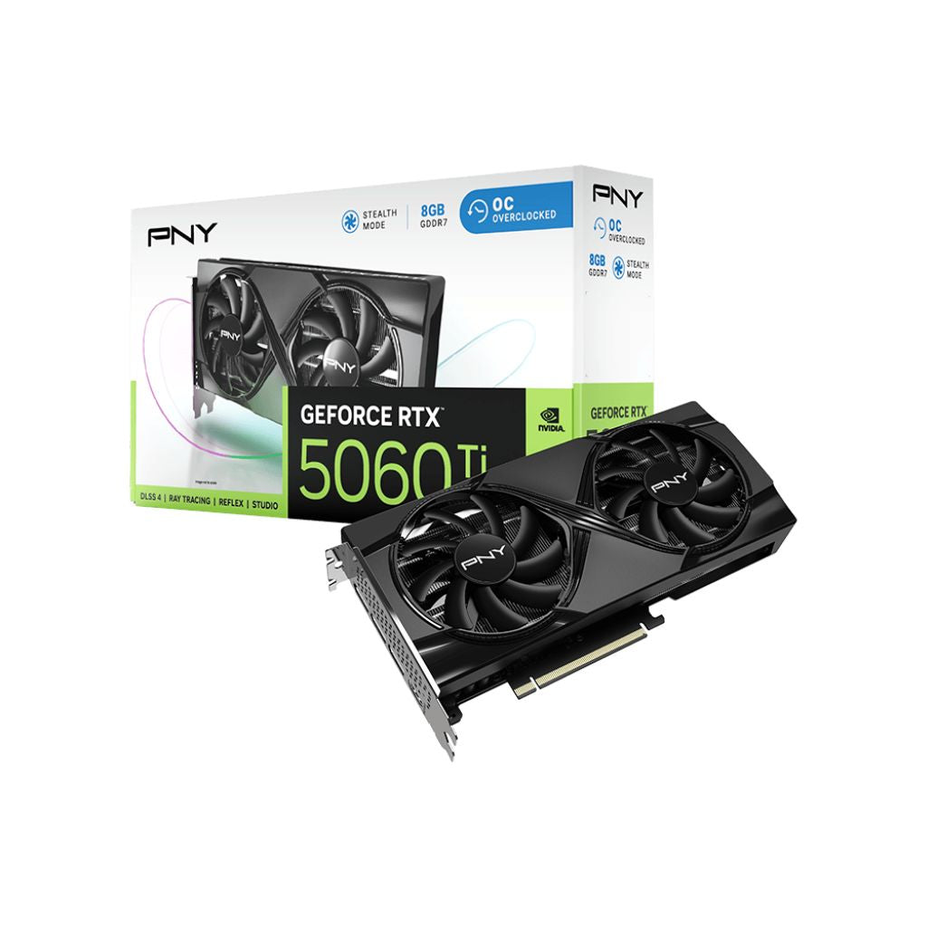 PNY GeForce RTX™ 5060 Ti 8GB بمروحتين OC