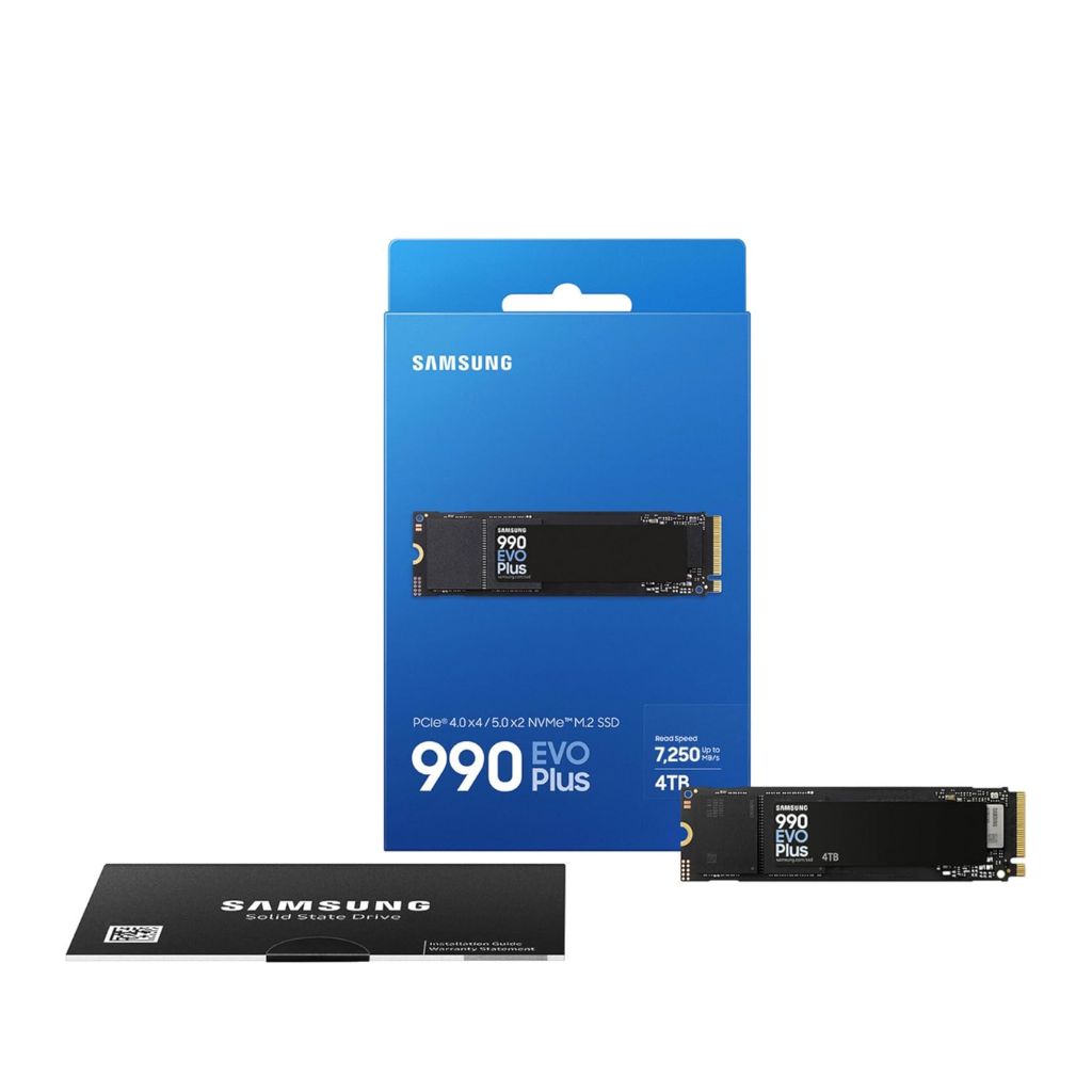 SAMSUNG 990 EVO Plus 4TB, PCIe 4.0, 7,150Mb/s, NVMe