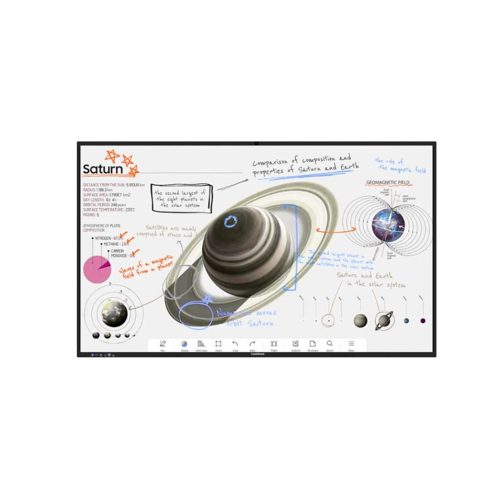 Luminex Smart panel interactive 65- inch Smart Interactive UHD 4K, Bulit-In, Android 13.0