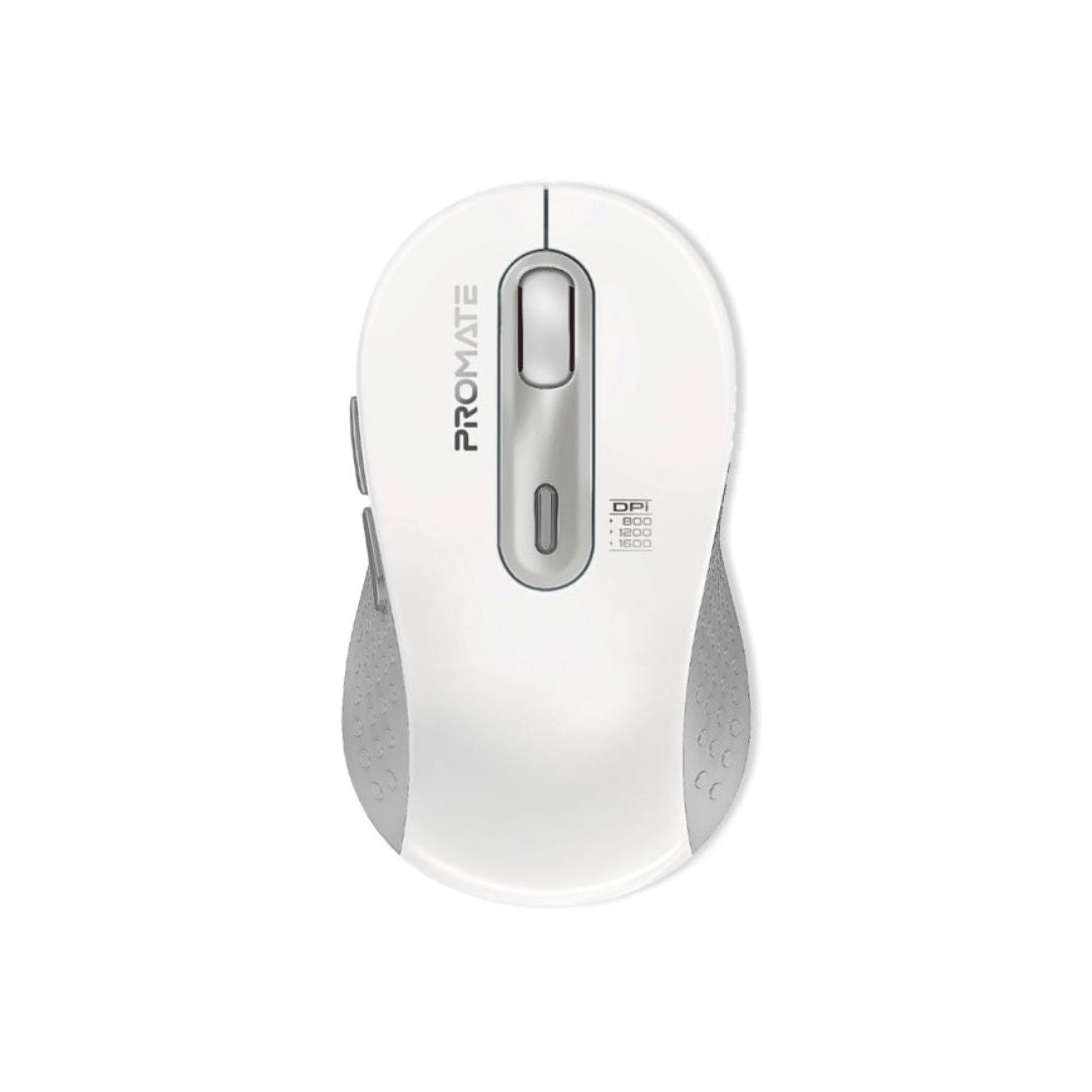 Promate Ken Dual Mode Wireless Mouse - White