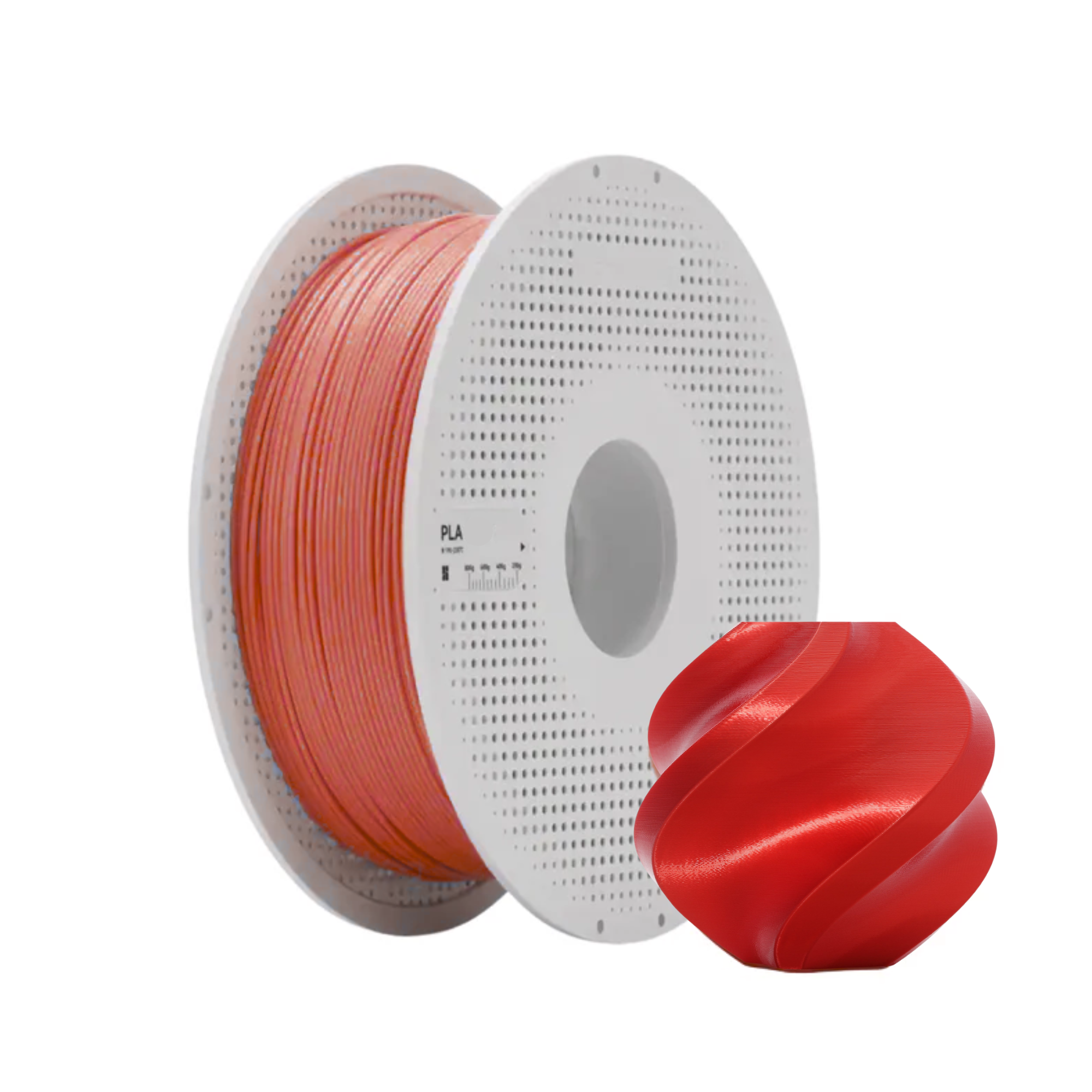 Bambu Lab PLA Silk+ Candy Red 3D Printing Filament 1KG