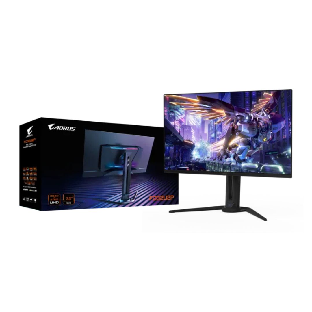 Gigabyte AORUS FO32U2P , 32 inch , 4K (3840 x 2160) 0.03Ms 240Hz QD-OLED Flat, Gaming Monitor