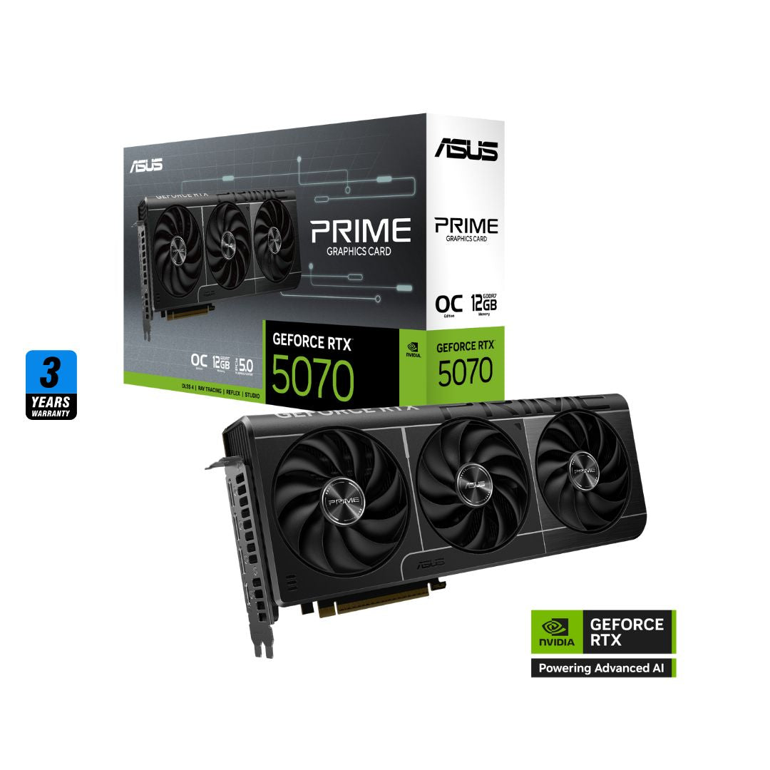 ASUS PRIME GeForce RTX™ 5070 12GB GDDR7 OC Edition