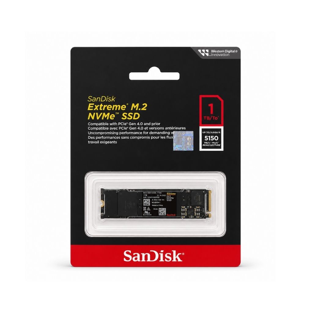 SanDisk Extreme 1TB NVMe SSD - M.2 2280 PCIe Gen 4