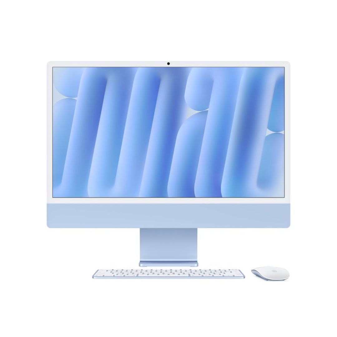 Apple iMac MWUF3AB/A - A3247, M4 8C CPU, GPU 8C, RAM 16GB, SSD 256GB, 24 Inch 4.5K Retina display, Blue