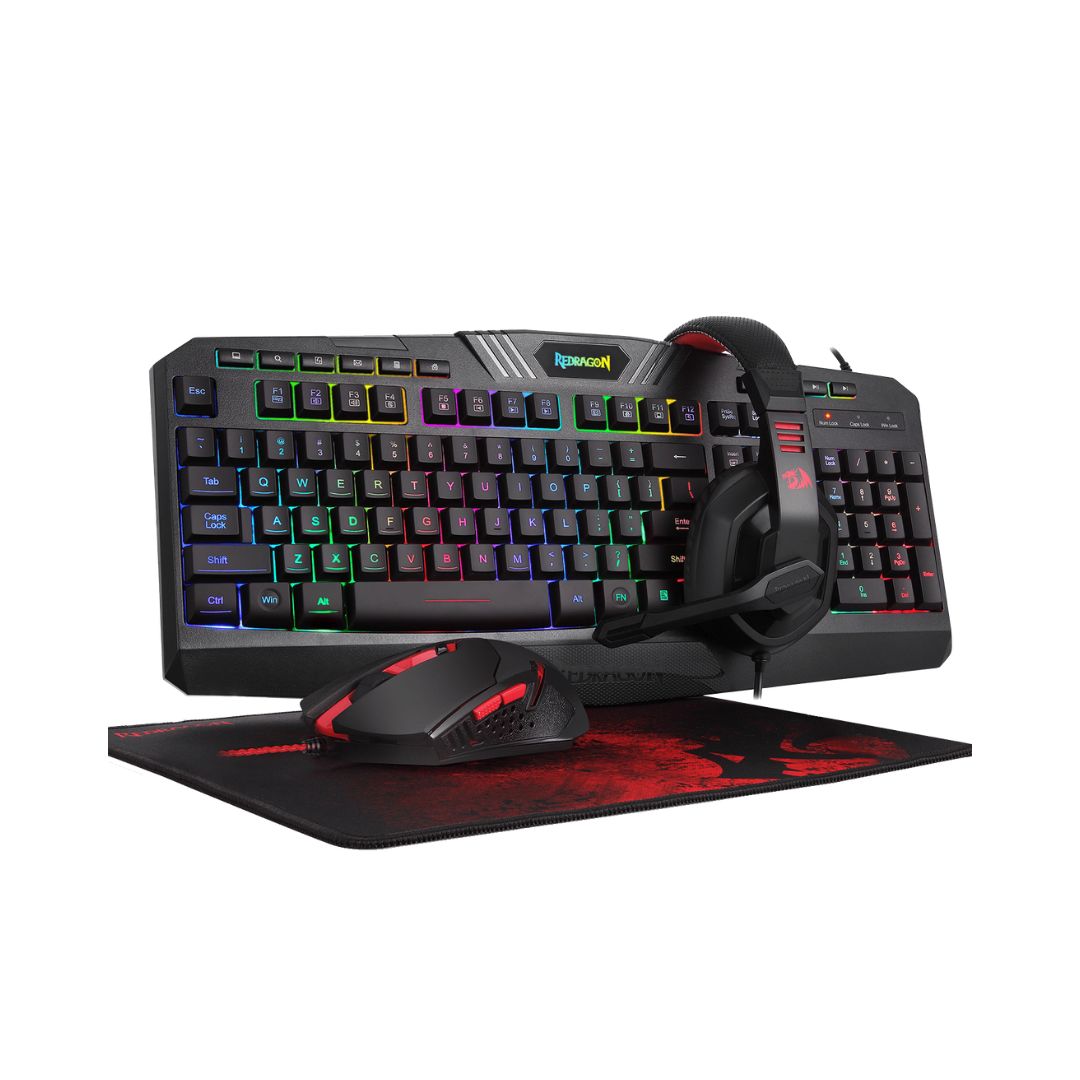 Redragon S101-BA 4-IN-1 Full Gaming Combo - Black