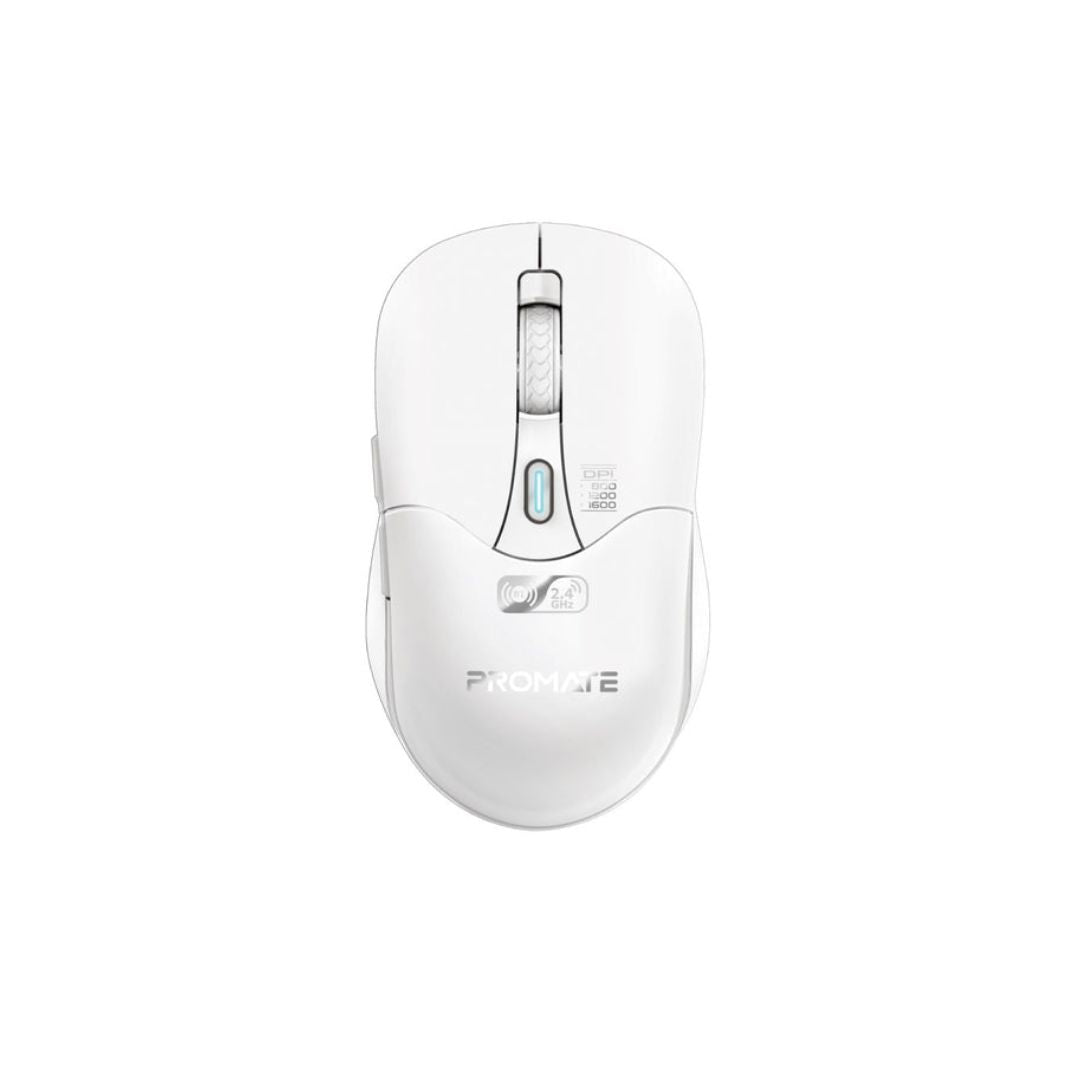 Promate Samo Dual Mode Wireless Mouse - White