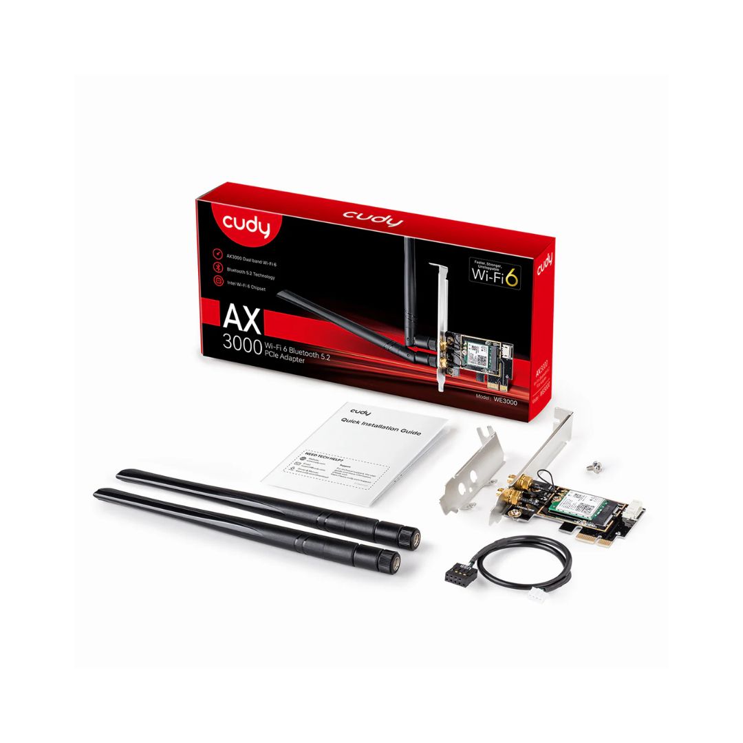 Cudy WE3000 PCI-E Adapter Wi-Fi & Bluetooth