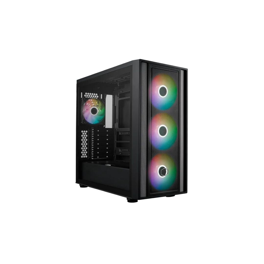 Cooler Master MasterBox 600 Mid Tower 4 Fan - Black