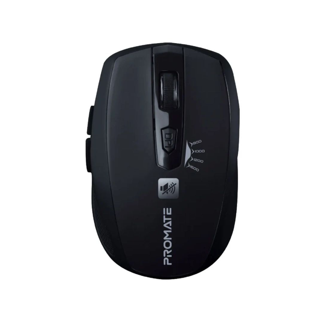 Promate Breeze Silent Switch Wireless Mouse - Black