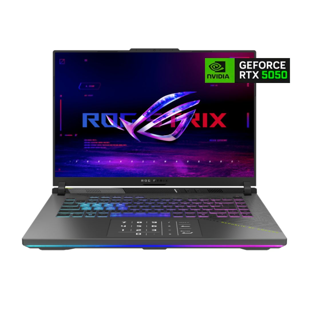 ASUS ROG Strix G16 G614PH-RV039, AMD Ryzen 9-8940HX, RAM 32GB, SSD 1TB, NVIDIA RTX 5050 8GB, 16.0 Inch WUXGA 165Hz, Eclipse Gray