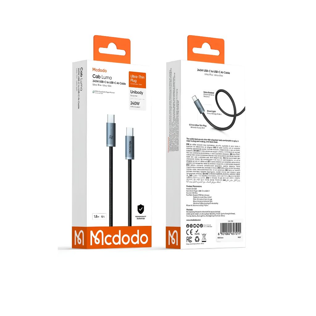 Mcdodo CA-7081 USB-C to USB-C Cable 1.8M