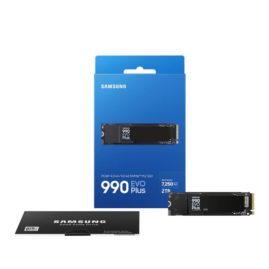 SAMSUNG 990 EVO Plus 2TB, PCIe 4.0, 7,150Mb/s, NVMe