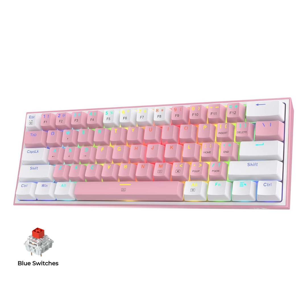لوحة مفاتيح الألعاب الميكانيكية السلكية Redragon K617 Fizz 60% TKL