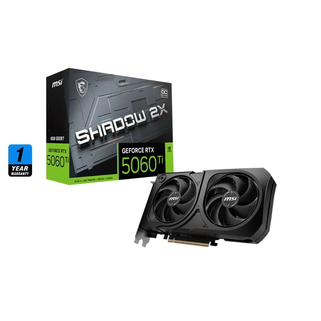 MSI RTX 5060 Ti SHADOW 2X OC PLUS - 8GB