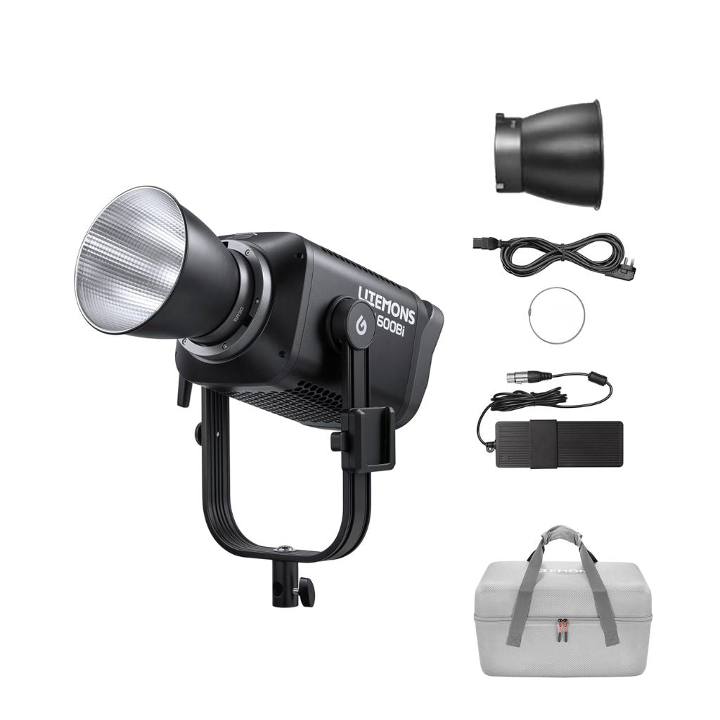 Godox LA600Bi Litemons Bi-Color LED Video Light – COB (K1 Kit) - 600W