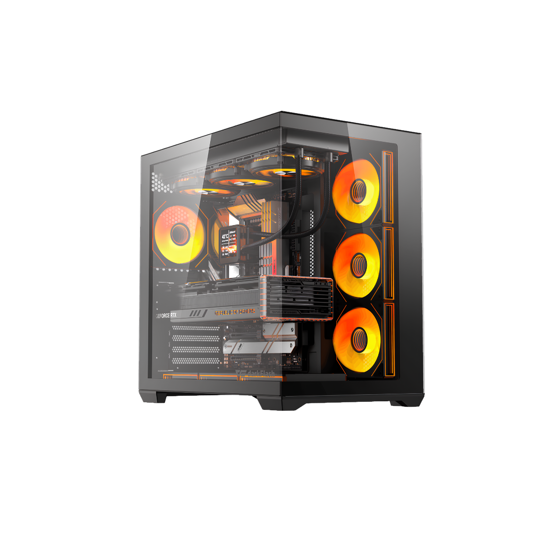 DarkFlash C280 - Computer Case, Black