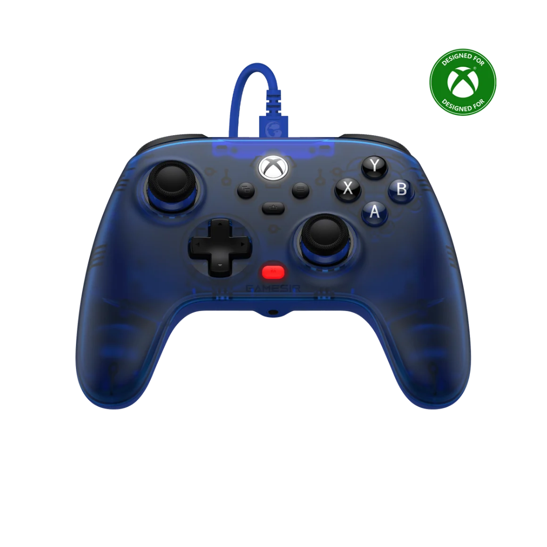 وحدة تحكم سلكية GameSir T7 بتقنية تأثير هول لأجهزة Xbox - أزرق