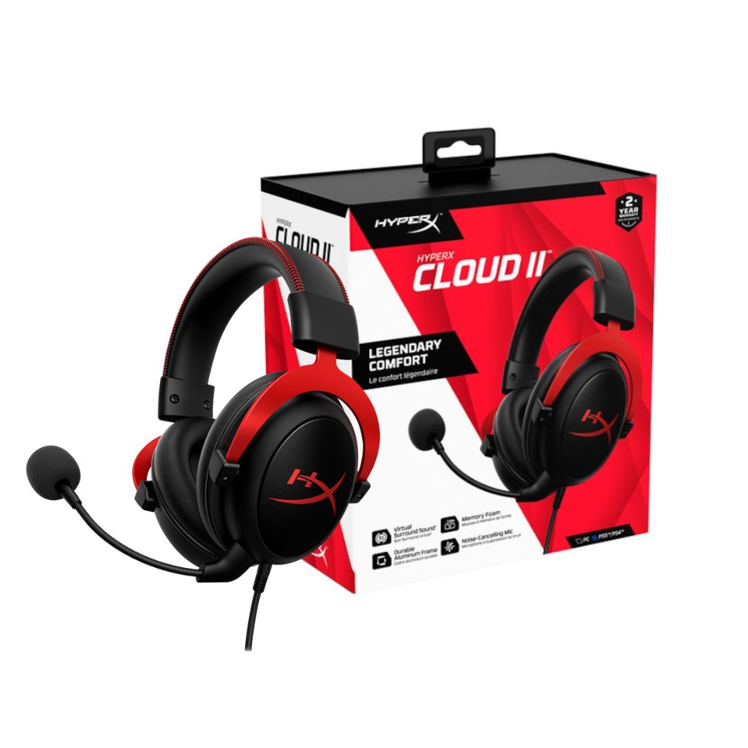 HyperX Cloud II Wired Gaming Headset - Black