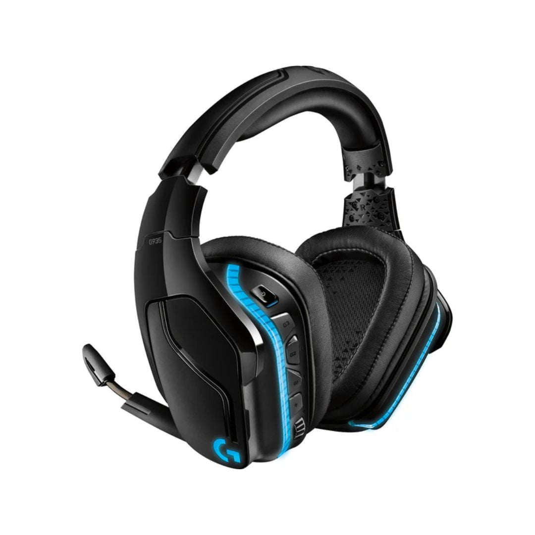 سماعة ألعاب لاسلكية Logitech G935، صوت محيطي 7.1 - أسود