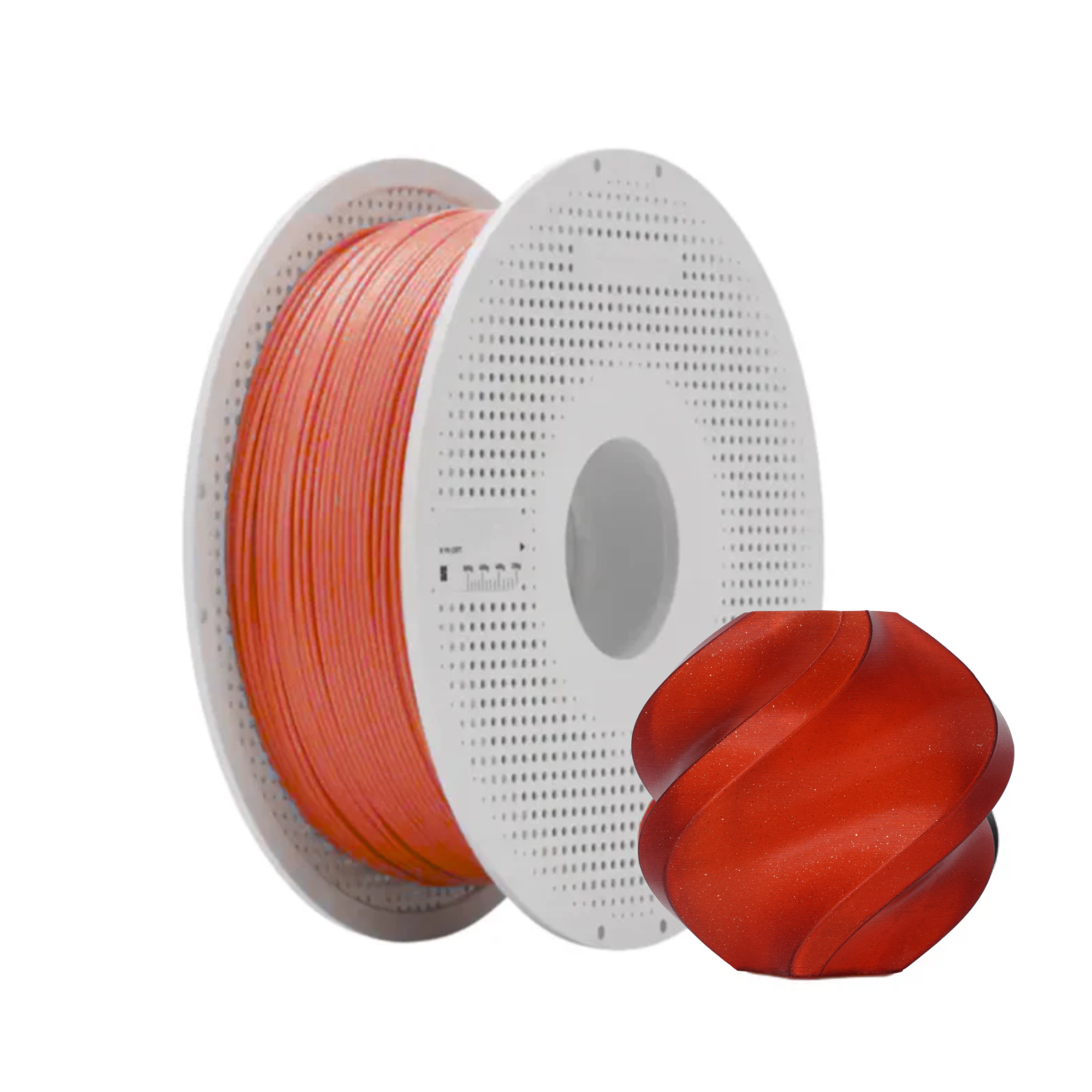 Bambu Lab PLA Crimson Red Sparkle 3D Printing Filament 1KG