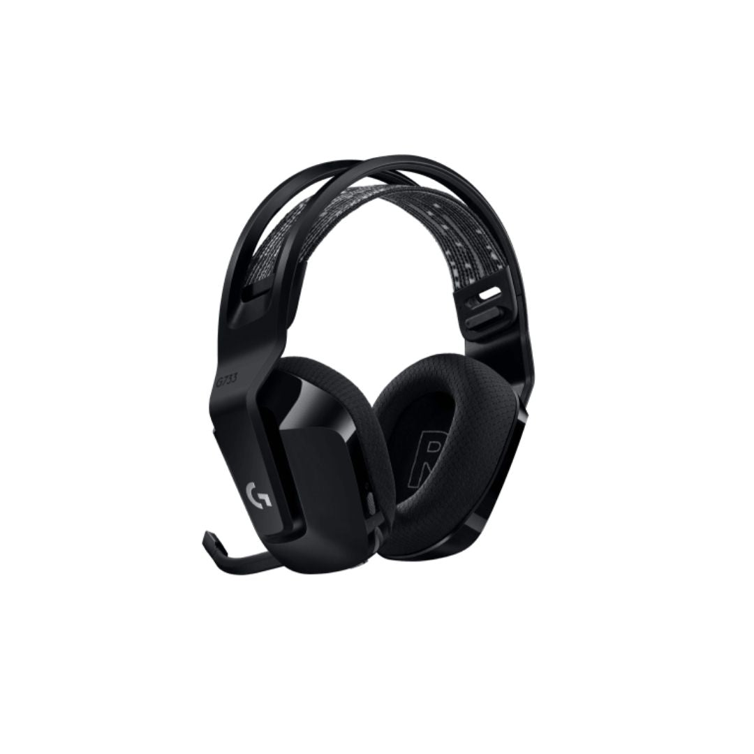 سماعة الألعاب اللاسلكية Logitech G733 Lightspeed - أسود