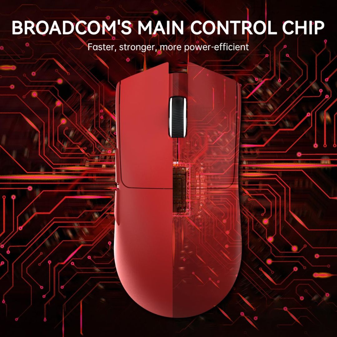 ماوس الألعاب اللاسلكي ATTACK SHARK X11 - أحمر