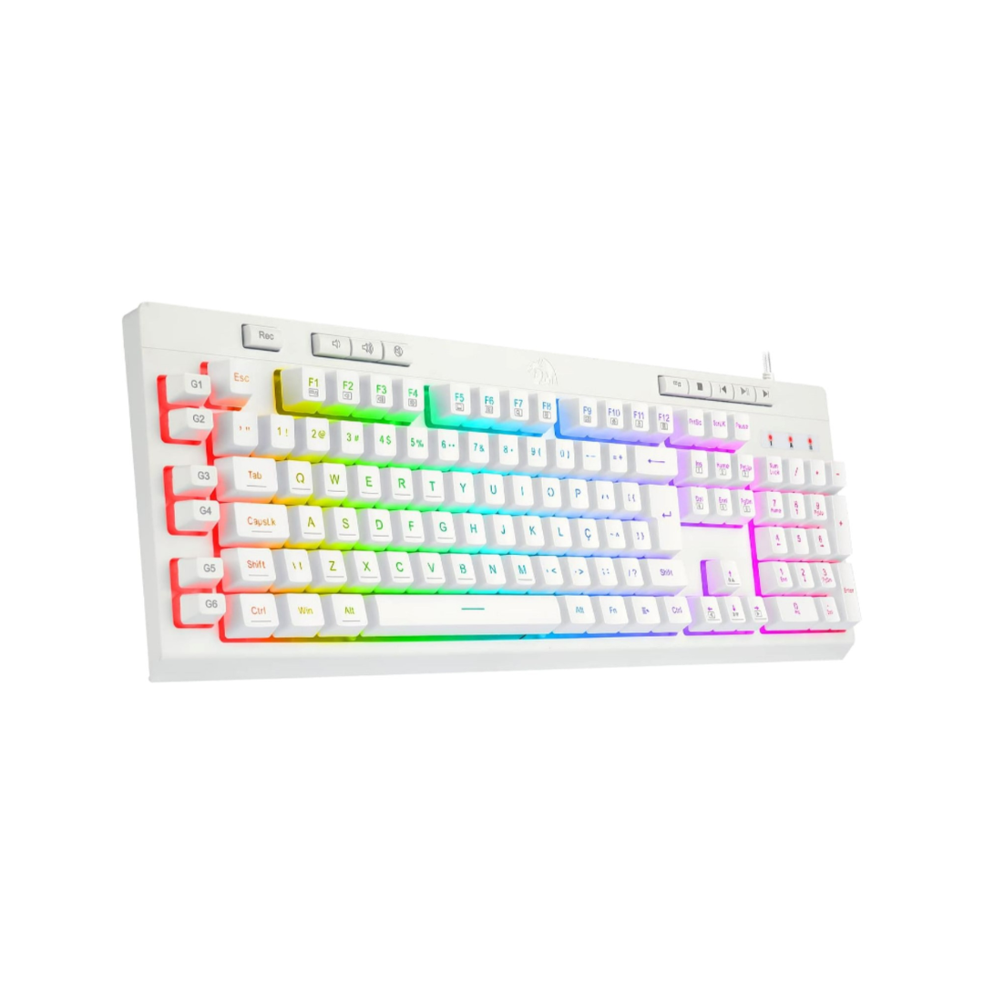 Redragon K512 Shiva RGB Gaming Keyboard - White