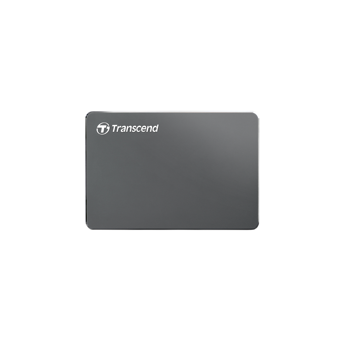 قرص تخزين محمول Transcend Storejet 25C3N سعة 1 تيرابايت بمنفذ USB 3.1 فائق النحافة