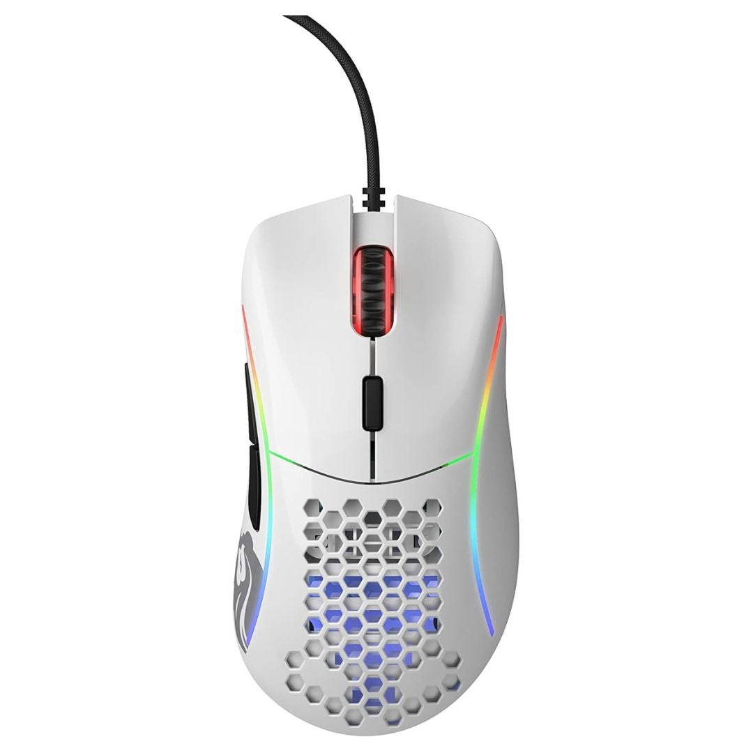 Glorious Gaming Model D Minus Wired Gaming Mouse - Glossy White