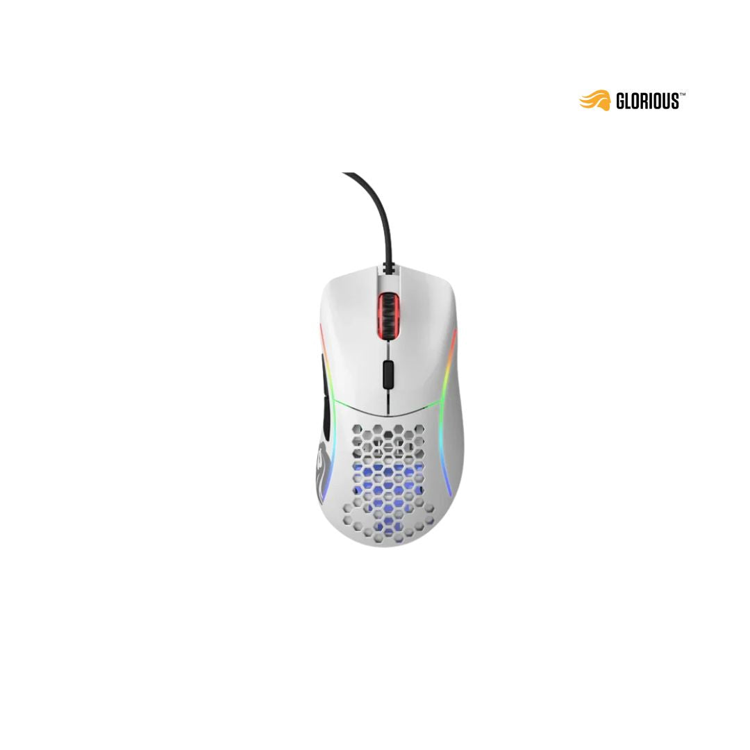 Glorious Gaming Model D Wired Gaming Mouse - Glossy White