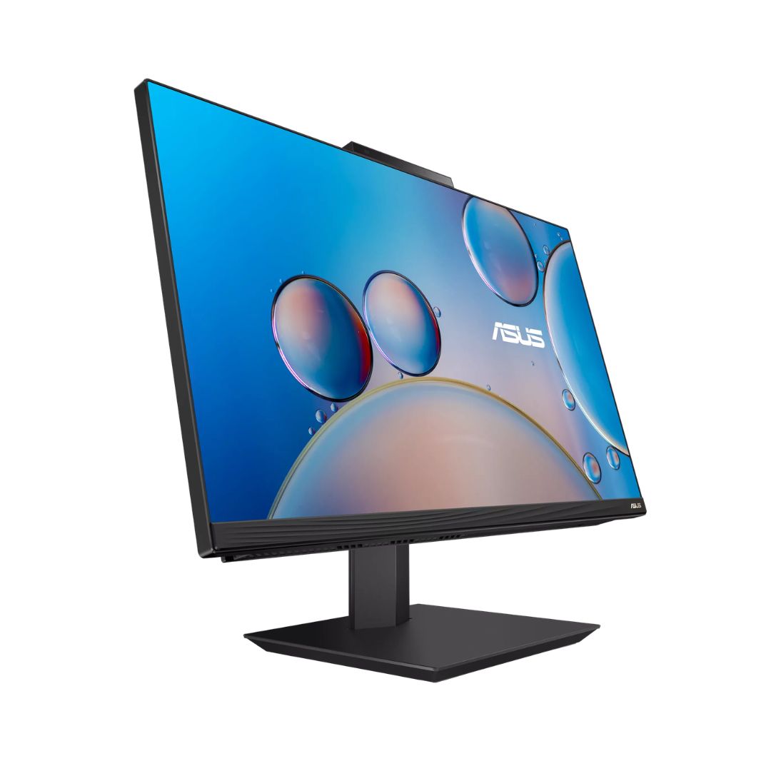 الكل في واحد ASUS E5702WV، معالج Intel Core i7-1360P، ذاكرة وصول عشوائي 8 جيجابايت، قرص صلب SSD 512 جيجابايت، رسومات Iris® Xᵉ، شاشة 27 بوصة FHD، أسود