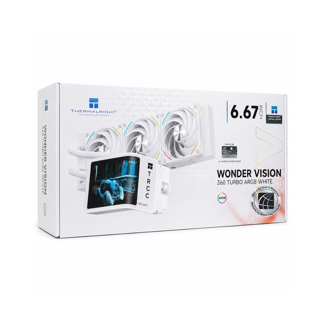 Thermalright Wonder Vision 360 Turbo ARGB - Liquid CPU Cooler, White